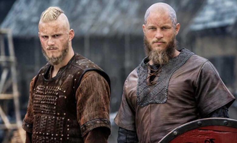 Two actors from the History Channel series “Vikings.”