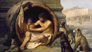 The Greek philosopher Diogenes was a famous pupil of the founder of Cynicism, Antisthenes. Source: Public Domain