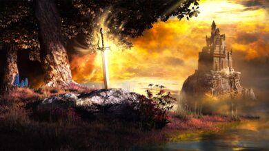 Sword in the Stone is one tale from Arthurian legend. Source: Melkor3D / Adobe Stock.