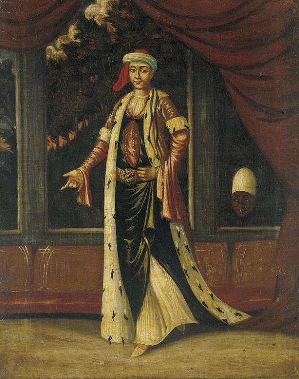Une peinture du XVIIIe siècle d'un sultan valide par Jean Baptiste Vanmour.