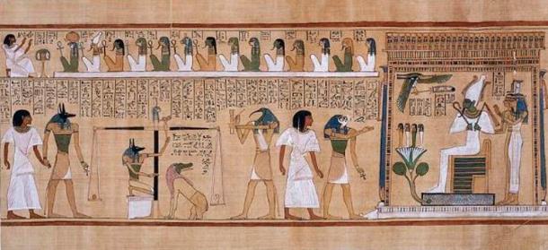 Le jugement des morts en présence d'Osiris