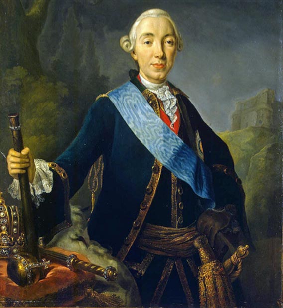 Portrait du couronnement de Pierre III par Lucas Conrad Pfandzelt (domaine public)