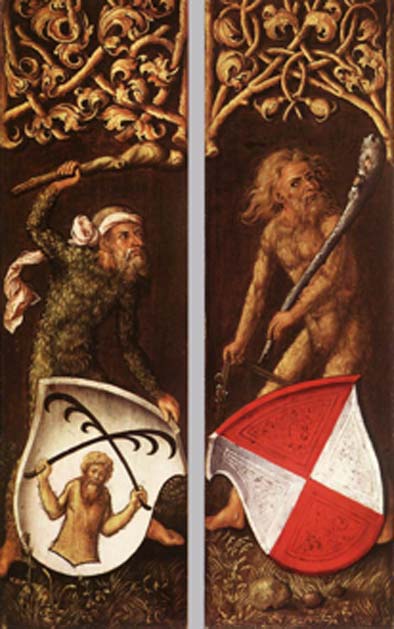 L'image de l'homme sauvage est apparue sur les armoiries, en Allemagne, bien avant le XVIe siècle. (Chérubin / Domaine public)