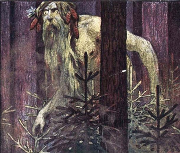Le Leshy, homme sauvage, est une divinité tutélaire des forêts dans la mythologie slave. (Рыцарь поля / Domaine public)