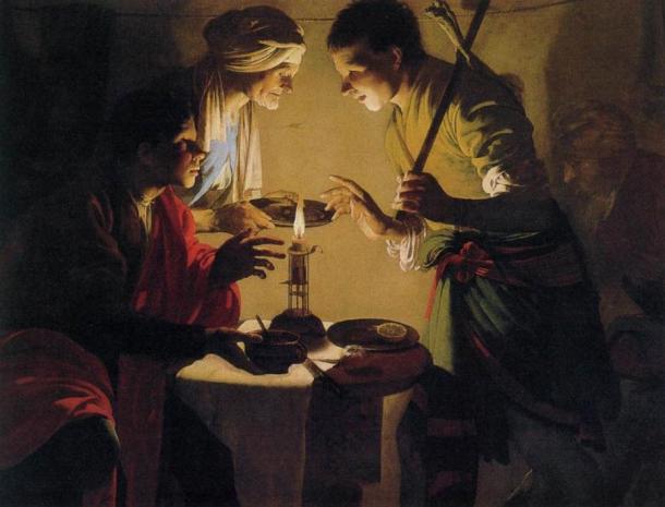 Esau vendant son droit de naissance (peinture vers 1627 par Hendrick ter Brugghen) 