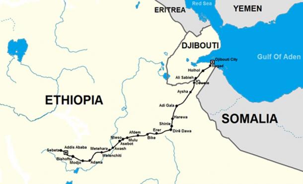 Carte de l'Afrique de l'Est (domaine public)