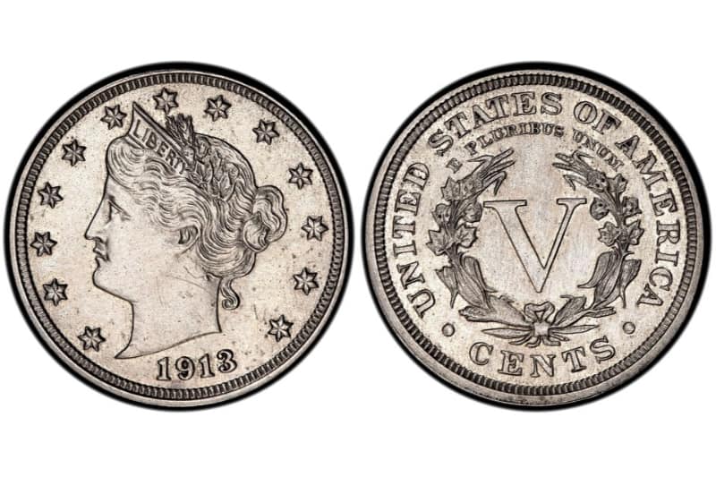 Les pièces les plus chères - Liberty Head Nickel - 1913 - Hawai Five-O Star