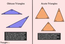 Types de triangles : Aigu et obtus