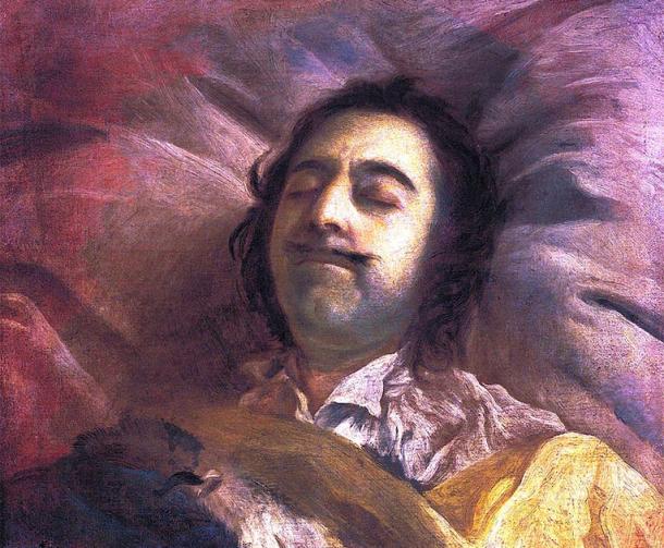 Pierre le Grand sur son lit de mort. (Stolengood / Domaine public)