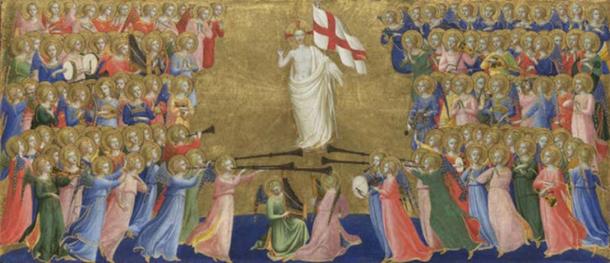 Le Christ glorifié à la Cour du Ciel par Fra Angelico (domaine public)
