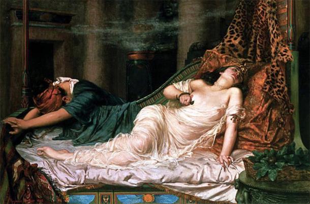 La mort de Cléopâtre par Reginald Arthur (1871-1934) (Domaine public)