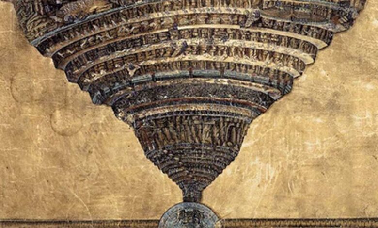 The Abyss of Hell, Sandro Botticelli, 1480s