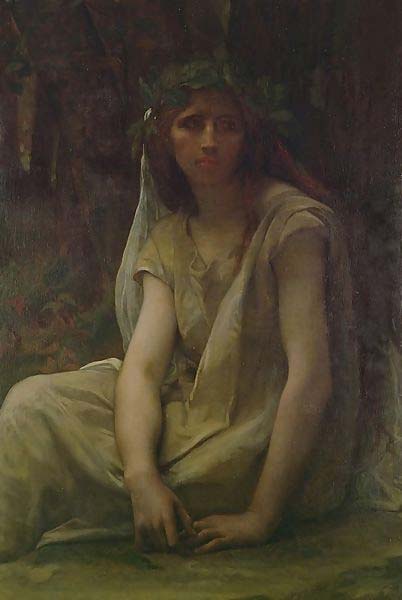 La druidesse, huile sur toile, du peintre français Alexandre Cabanel (1823-1890) (Domaine public)