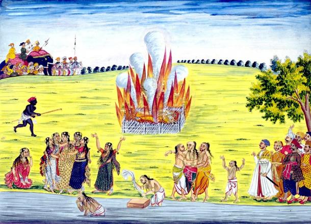 La reine Anula d'Anuradhapura a été brûlée sur le bûcher funéraire du palais. (Unibond / Domaine public)