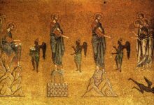 Forty days in the wilderness: Temptations of Christ, St Mark’s Basilica.