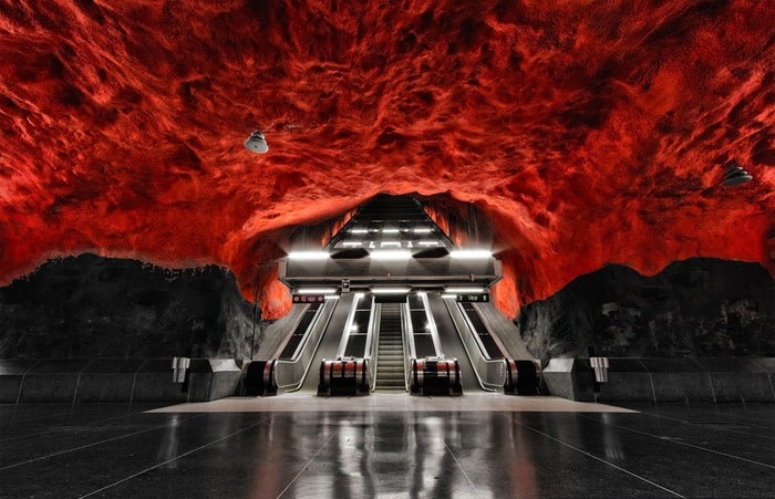 5 Station de métro Solna Centrum - Stockholm Suède