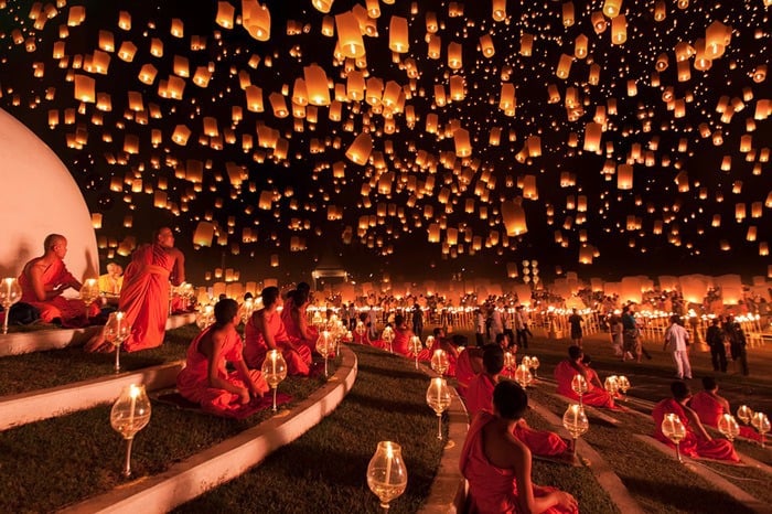 26 Festival des lanternes de Yi Peng - Chiang Mai Thaïlande