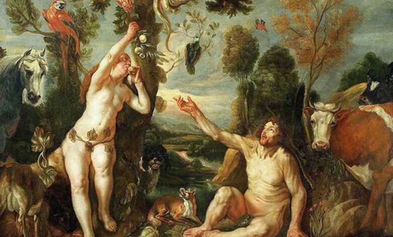 Adam and Eve (1640s) by Jacob Jordaens.