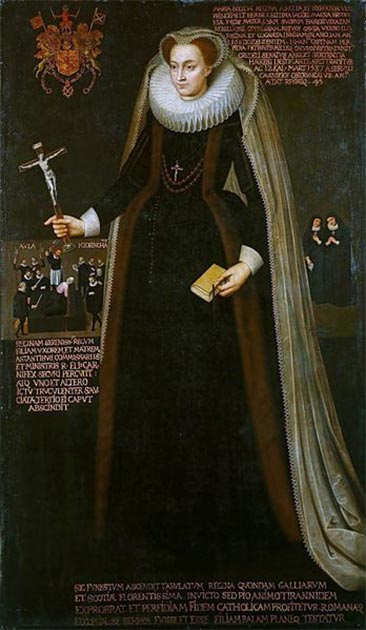 Un portrait posthume de Marie, reine d'Écosse, en captivité. (Domaine public)