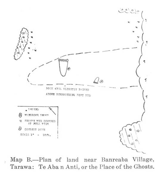 Empreinte de pied géante à six doigts, île de Tarawa. (Source, The Footprints of Tarawa, I.G. Turbott, Colonial Administration Service, Volume 38, 1949).