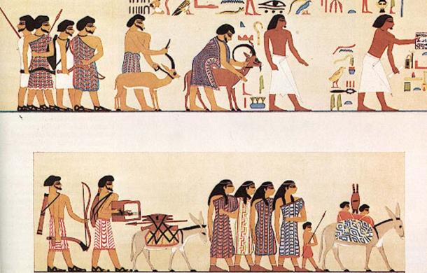 Le commerce dans l'Égypte ancienne.