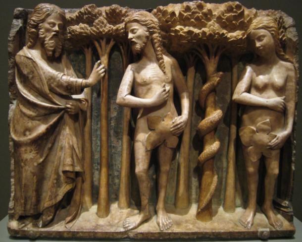 Bartolomeu Rubio, Le Seigneur réprimandant Adam et Eve, vers 1362