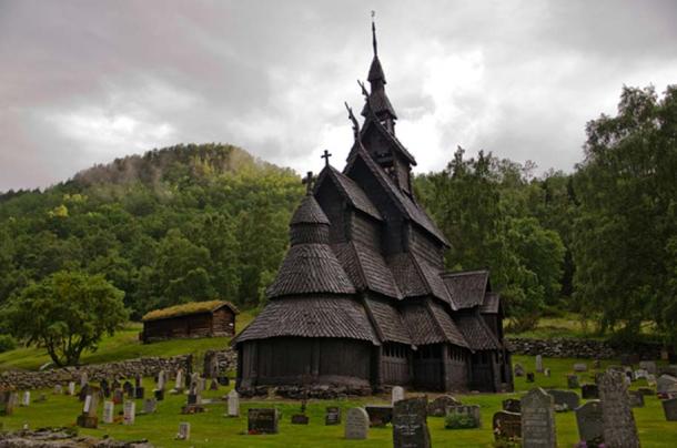 Église de Borgund Stave, Laerdal, comté de Sogn og Fjordane, Norvège occidentale