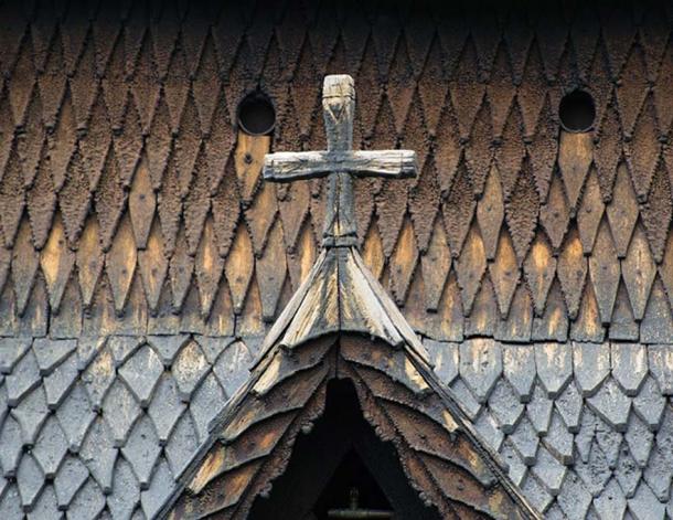 L'église de Borgund Stave est revêtue de ce qui ressemble à des écailles