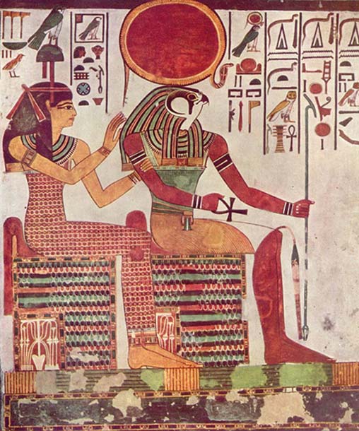 Imentet et Rê du tombeau de Néfertari, 13e siècle avant J.-C. 