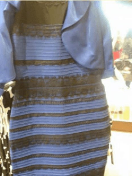 La photo de la robe qui a fait débattre des millions d'internautes sur les couleurs présentes. (Utilisation équitable)