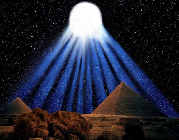 Impression de la spectaculaire comète à dix queues enregistrée par les anciens Egyptiens en 1486 av.
