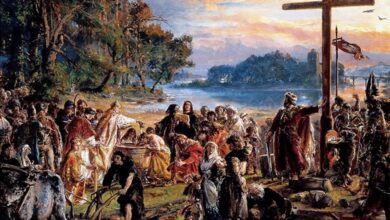 Introduction of Christianity in Poland, by Jan Matejko, 1888–89, National Museum, Warsaw.
