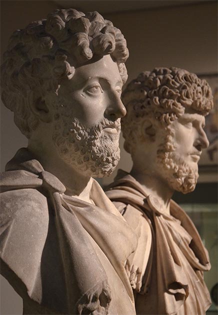 Co-emperors Marcus Aurelius et Lucius Verus, British Museum. (Carole Raddato / CC BY-SA 2.0)