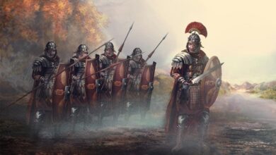 Roman leader and his soldiers. Credit: vukkostic / Adobe Stock