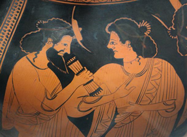 Hermès - messager des dieux - avec sa mère Maia. (Bibi Saint-Pol / Domaine public)