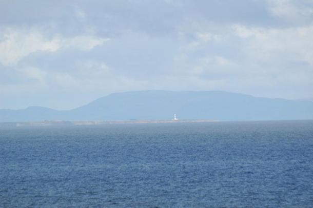 Tarbat Ness depuis le sud à travers le Moray Firth 