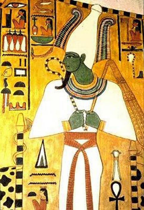 Déité égyptienne, Osiris dans le rôle de l'Homme Vert.