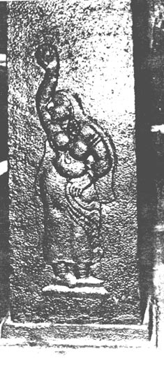 Image possible de Pattini depuis le pilier à l'intérieur du temple.