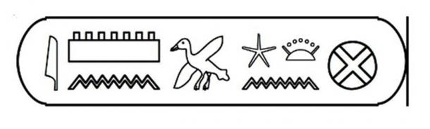Fig 2. Cartouche de Paseba-khaen-nuit (Psusennes) - le roi biblique David.