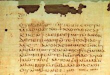 Fragment of Apocalypse of Peter, part of the Nag-Hammadi-Codex found in Egypt.