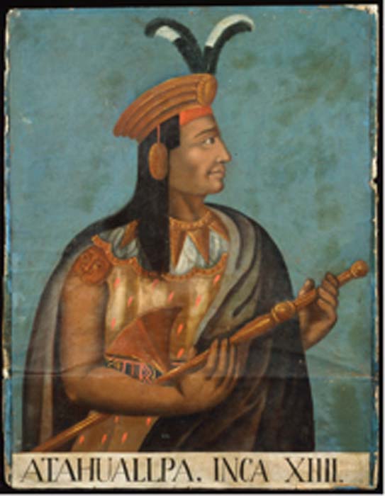 Portrait d'Atahualpa du XVIe siècle. (Libertybison / Domaine public)