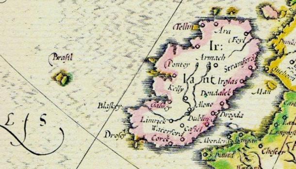 Hy-Brasil sur une carte de 1325