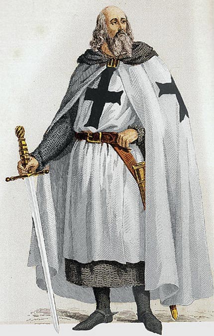 Jacques de Molay, le dernier grand maître des Templiers.