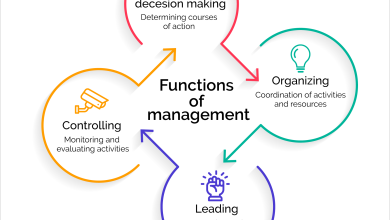 4 fonctions du processus de gestion : planifier, organiser, diriger, contrôler